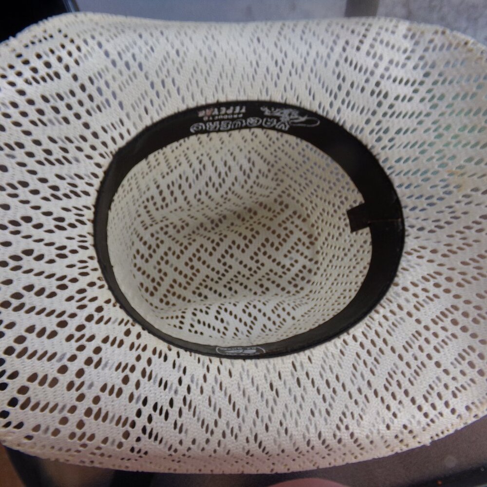 Rodeo Cowboy Cowgirl Hat Vaquero Riding 6 1/4 USA 54 Boy Girl 21'' Mexico White - Picture 6 of 14